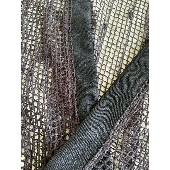 Yon Sheer Black Lace Shrug 3/4 Sleeves Lightweight Elegant One Size Whimsigoth - Picture 10 of 11